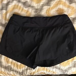 Athleta black running shorts